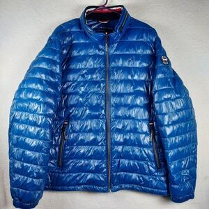 Tommy Hilfiger Lightweight “Warm Like Down” Puffer Jacket XXL – Blue Nylon